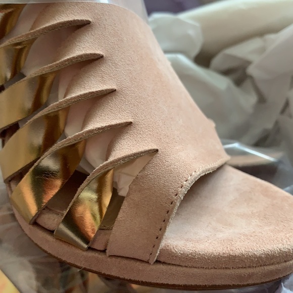 Herve Leger Abrielle Suede leather heels Shoes /New with box - Picture 11 of 11